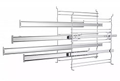 Sada teleskopických výsuvů -2 úrovně, pro trouby a sporáky š. 60 cm